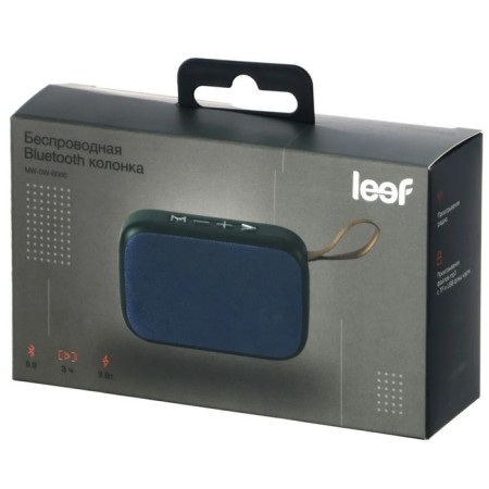 Portable column LEEF MW-SW-B005, 3 W, BT 5.0, Microsd, USB, FM, 300 mAh, blue-5