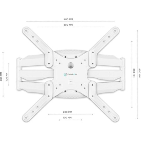 Bronstein for the Onkron M5 White TV 37 "-70" Max. 36.4kg wall-mounted turn and slope-1