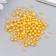 Decor for creativity plastic "Balls. Orange" d = 3-8 mm, set 10 grams
