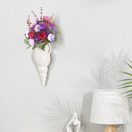 Nastennaya decor "shell" 28 x 10.3 cm, white-1