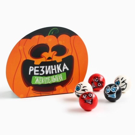 Halloween chewing gum in the box "Pumpkin", 40 g