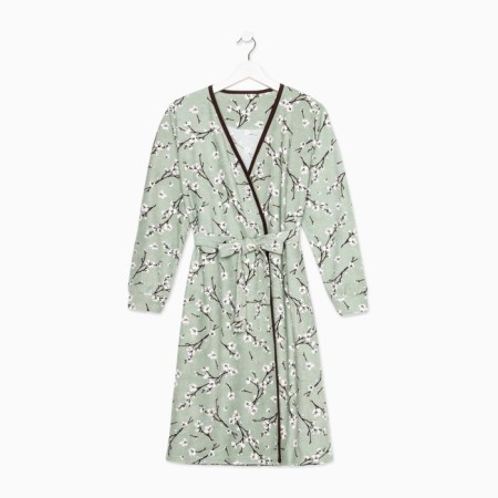 Women's robe, olive color, size 52-4