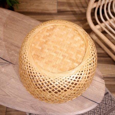 Vase wicker, from bamboo 40x40x25 cm-4