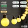 Garland “thread” 2.7 m with nozzles “white balls”, ip44, dark thread, 10 LED, glow warm white, 8 modes, solar battery