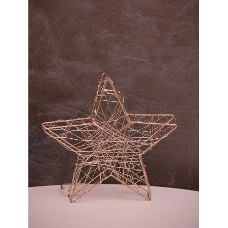 Figure Light "Zvezda", 20x20x4 cm, 15 LED, AAX2 batteries (not in set.), Glows warm white-1