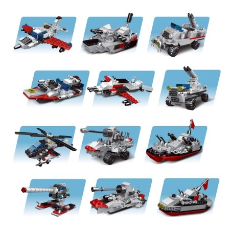 Block designer "Military cruiser", 739 parts-1
