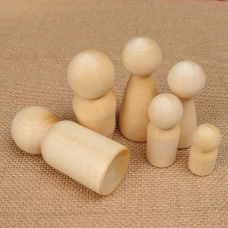 A set of workpieces for creativity "Dolls" 6pcs.-1