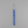 Knitting hook, with a plastic handle, d = 3.5 mm, 13.5 cm, blue color