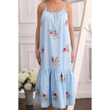 Women's dress, size 56, blue color-7