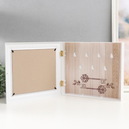 Key closed "Swans" 26.5x31.5 cm white-2