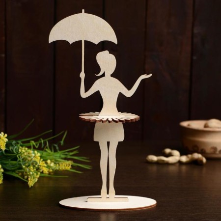 Napkin "Girl under an umbrella", 23.5 × 12.5 × 0.3 cm-2