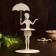 Napkin "Girl under an umbrella", 23.5 × 12.5 × 0.3 cm