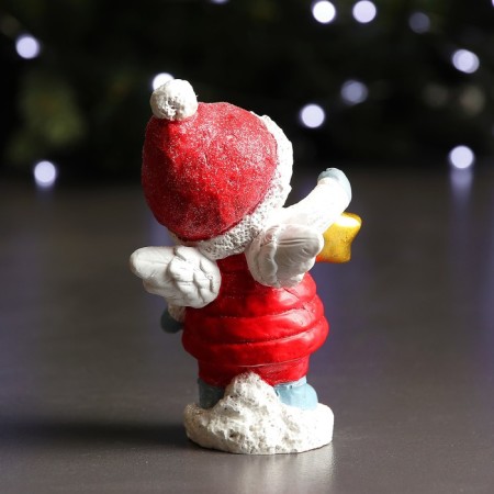 Figure "Boy with a star" Red 7x6x12cm-2