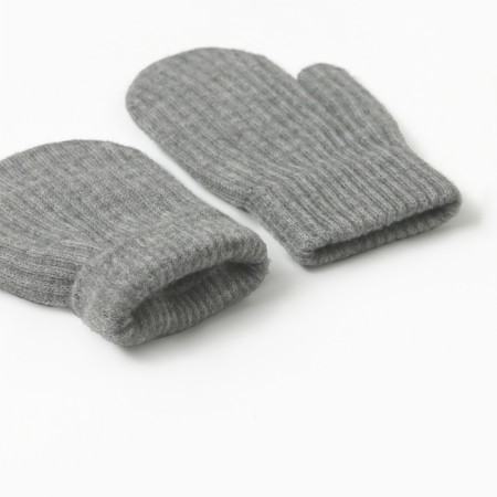 Baby mittens minku, dark gray color, 18 cm-2