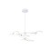 LED LED suspended Ambrella Light, Linetech, FL51642, 8XLED, 67 W, 5025LUM, 3000-6400K, white, gold.