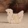 Harvesting for creativity mini puzzle "Kurochka", wood, 5.7x6.7 cm