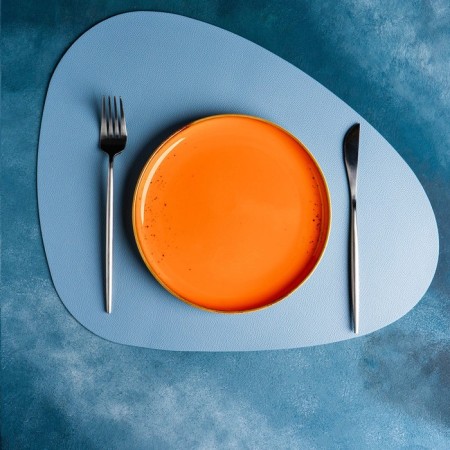 Serving napkin on the TEM table, 44 × 35.5 cm, blue color-4