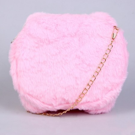 Children's fur “Kitik” Bag, 15.5x12.7x4 cm-4