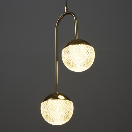 Lamp Bayerlux "Jaso" 2hLED 40W gold 23x12x43 cm-3