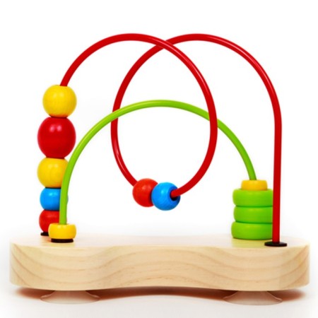Toy "Children's wooden maze: colored balls"-1