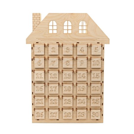 Advent Calendar "Cottage", 51 x 37 x 8 cm-3