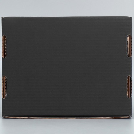 Box a gift team with a window, packaging, “black” 27x10x21 cm-3