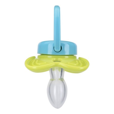 Nipple-dummy Silicone classic “patterns”, with a ring, from 0 months, color mix-4