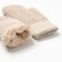 Women's mittens minku, sandy color, 24 cm
