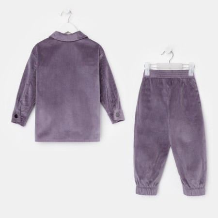 Kids Kaftan "Velvet", size 34 (122-128), purple color-8
