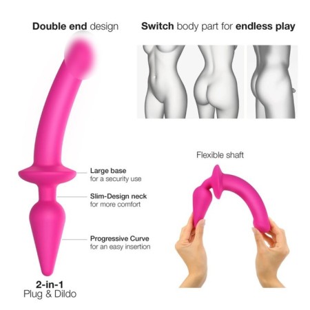 Fallomitator Strap-on-me Switch Plug-in Semi-Realistic fuchsia s-1