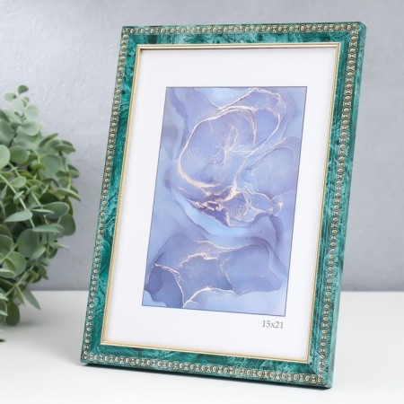 Photo frame Plastic "Kame" 15x21 cm, malachite-1