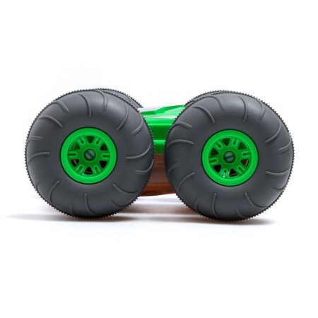 Radio-controlled car-controlled machine "Monster", works on the battery, yellow color-1