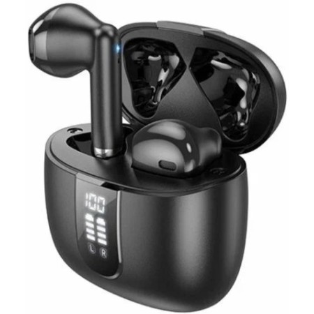 Hoco EW36 TWS headphones, wireless, inserts, BT5.3, 30/400 mAh, microphone, black-3
