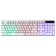Nakatomi KG-23U keyboard, game, membrane, wired, backlight, 104 keys, USB, white