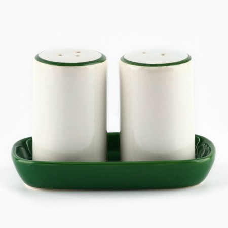 New Year! Set for spices ceramic "New Year's deer", 12x6.5x7 cm, white color-2