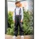 Pants for a boy, height 98 cm, cast iron color