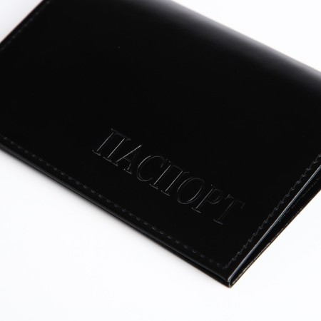 Cover for passport, black color-3