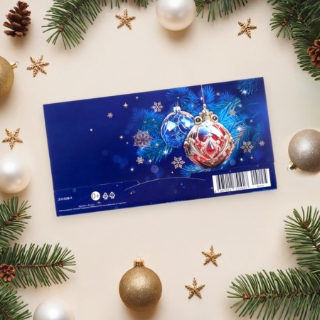 The envelope for money "Happiness in the new year!" embossing, 16.5 x 8.5 cm-2
