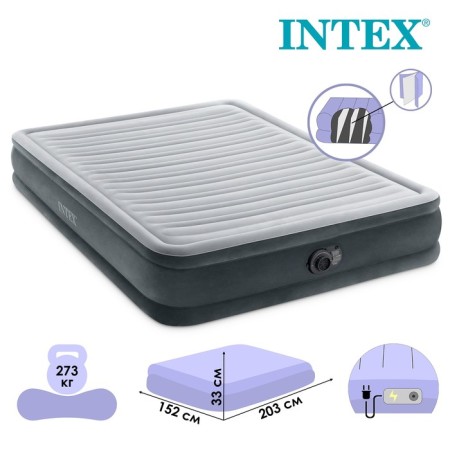 Full Comfort-Plush Airbed 152x 203 x 33 cm.