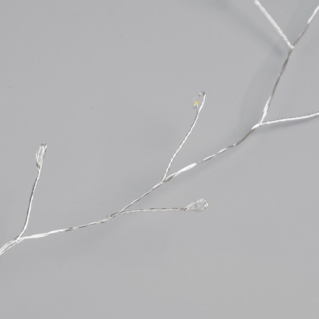 Garland "tinsel" 20 m dew, IP44, silver thread, 600 LED, 8 modes, warm white glow, 18 in-7