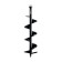 Ski for motorized carriers of the bison 7051-8, 800 mm, D = 80 mm, D Connections 20 mm, single-phase
