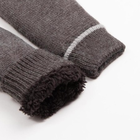 Women's mittens minaku is plain, size 6.5 central mere dark gray-2