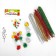 Set for creativity from wire with pile, pompons, eyes No. 14, color mix