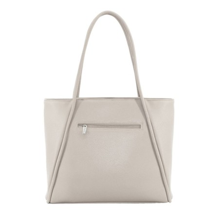 Female bag, artificial leather, white 30x10x30 cm-1