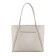 Female bag, artificial leather, white 30x10x30 cm
