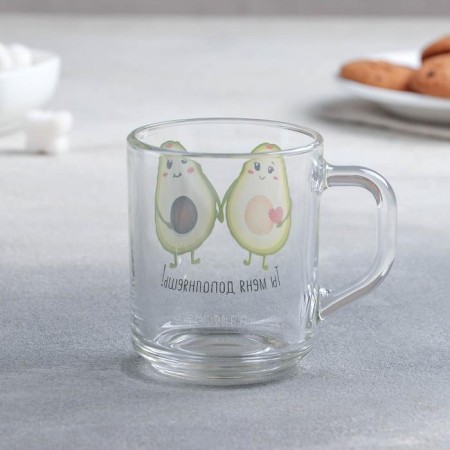 Glass Avocado Glass, 200 ml, without packaging, Mix drawing-1