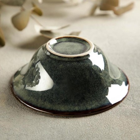 Piro ceramic bowl, 120 ml, 12 × 4.5 cm, green color-2