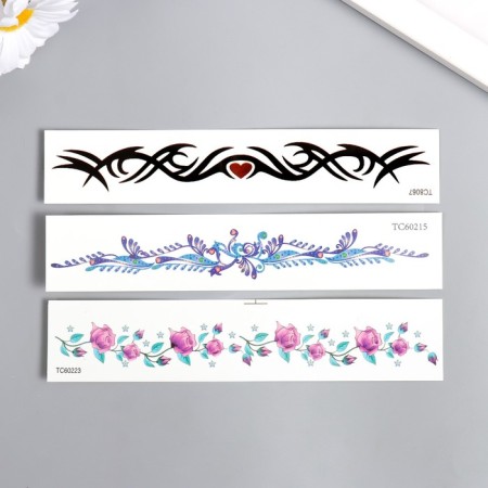 Tattoo on the body color "Bracelet" mix 16x3 cm
