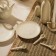 A set of ceramic sl home "vento", d = 28 cm, beige color