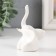 Souvenir Ceramics "Micro elephant" white with gold 5.5x4x9 cm